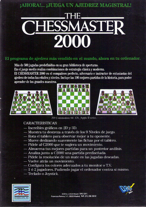 Chessmaster 2000, The - Dos
