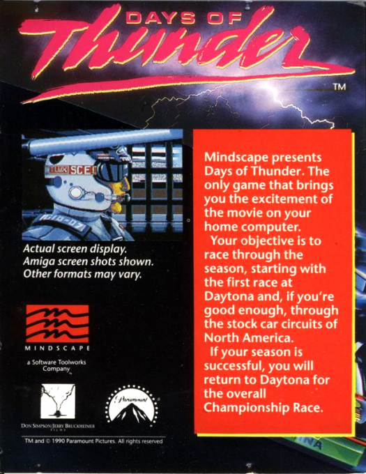 Days Of Thunder - Dos