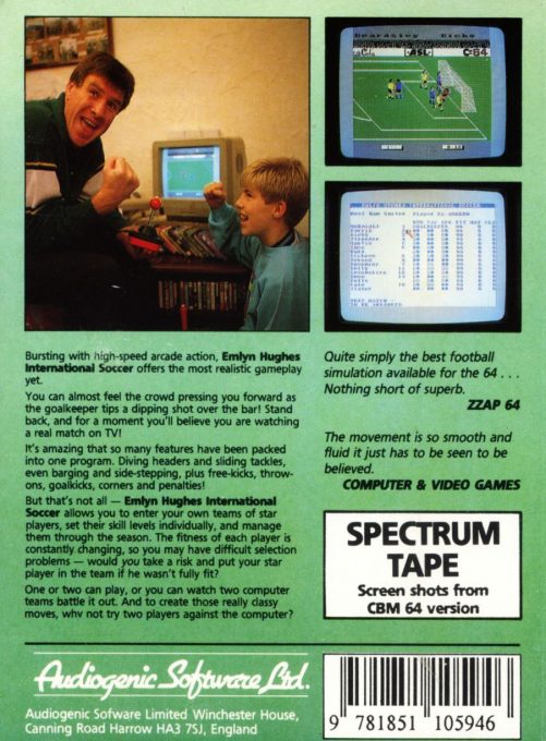 Emlyn Hughes International Soccer - Dos