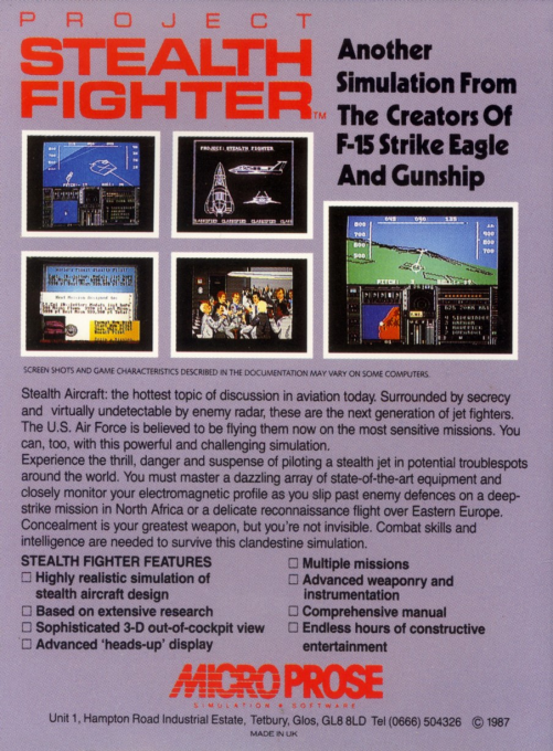 F-19 Stealth Fighter - Dos