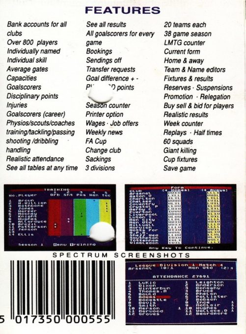 Football Champions - Dos