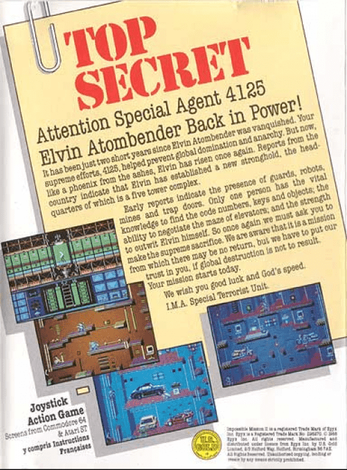 Impossible Mission 2 - Dos