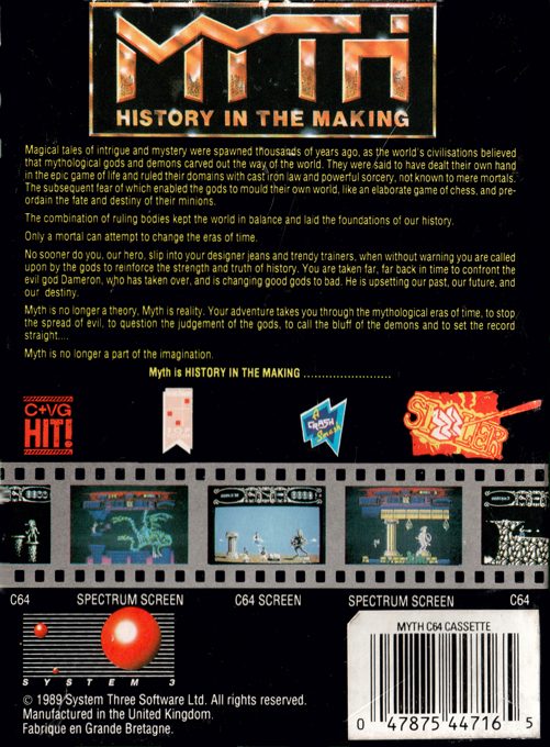 Myth - History In The Making - Dos