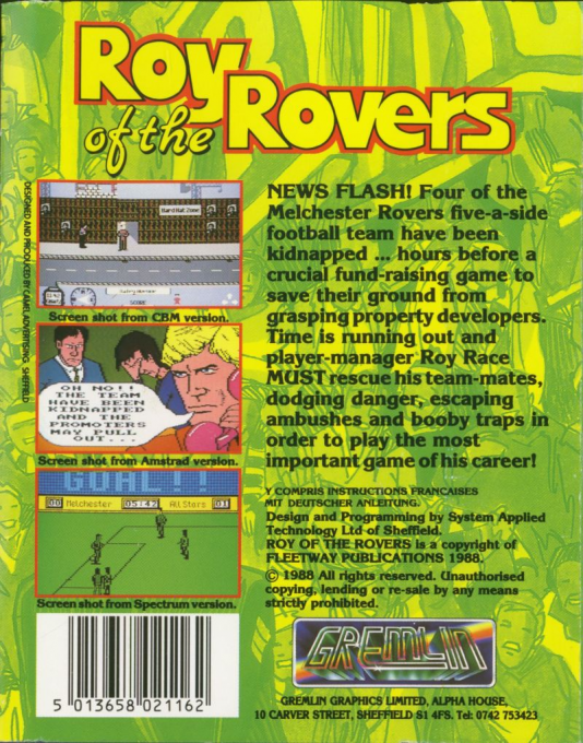 Roy Of The Rovers dos