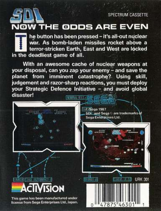 SDI - Strategic Defense Initiative dos