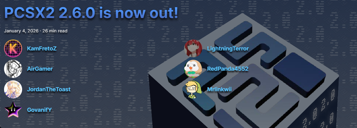 PCSX2 2.6.0 : +596% de performances sous DirectX 12 et une interface entièrement revue